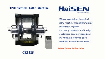 Customized CK5225 Double Columns Vertical Lathe Machine in Russian Installation