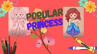 Princess Coloring Game - Popular Cute Princess - For Kids screenshot 4