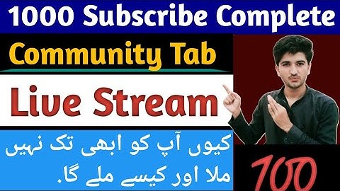 How To Get Community Tab And Live Stream After Passing 1K Subscribers || Meer Bhai