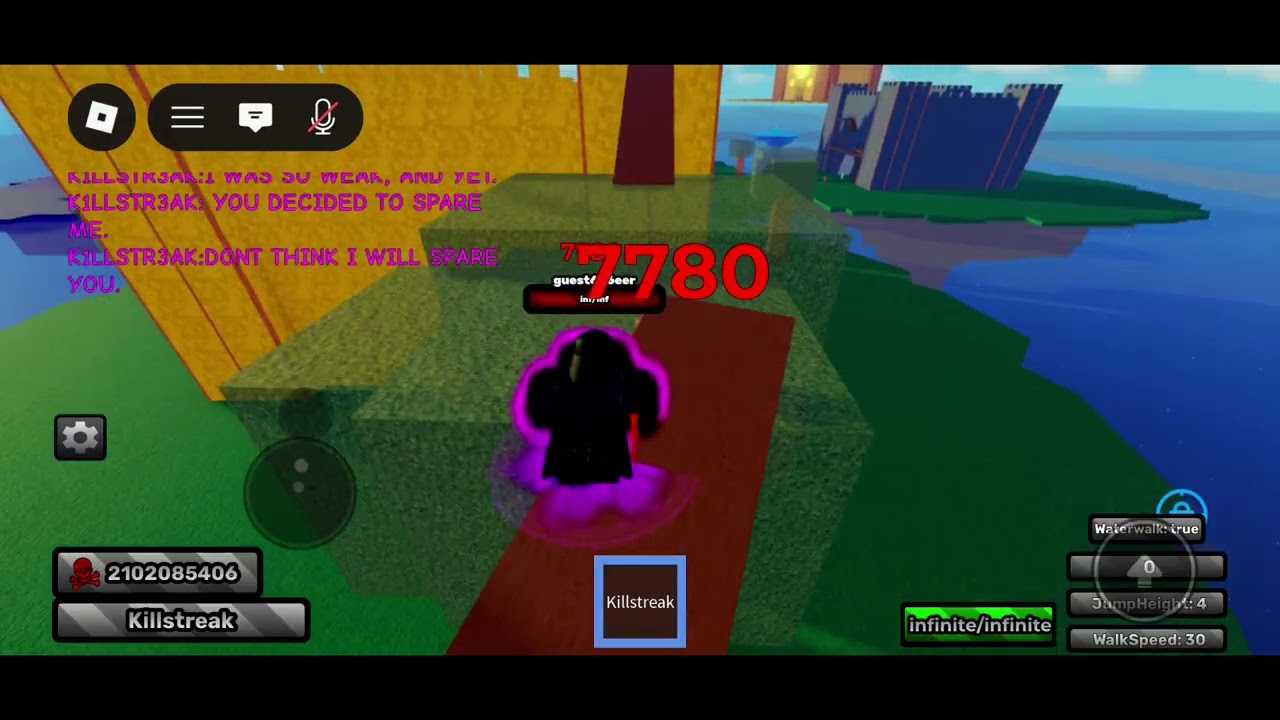 Killstreak sword fighting arena, Killstreak showcase