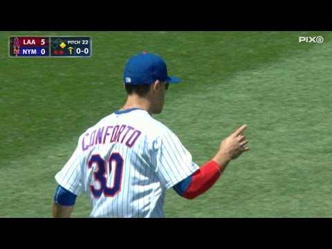 LAA@NYM: Conforto throws out Espinosa at...