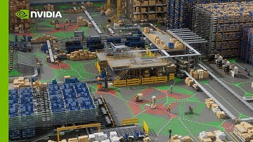 Industrial Digital Twins for Simulating Robot Fleets