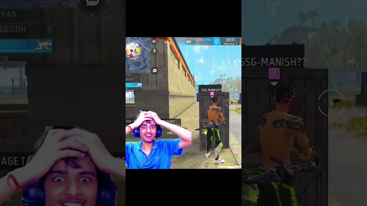 1v4 Destroyed in second 🤯M500 Op reaction #shorts #viral #shortsfeed #freefire #trending