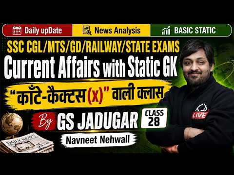 Daily Current Affairs 15 June 2026 | SSC Railway UP Police | Navneet Nehwall Sir