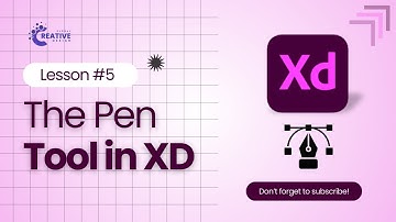 Pen Tool in Adobe XD | How to Draw Custom Shapes and Paths | Lesson 5