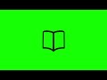 book icon green screen | animated icon green screen
