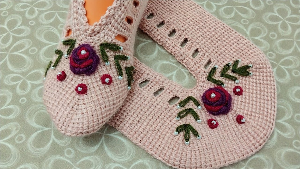 Patik üzerine işleme/nakış