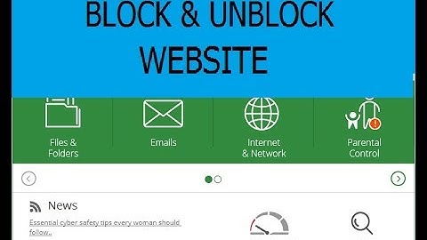 How to block and unblock websites in your PC through Quick Heal.