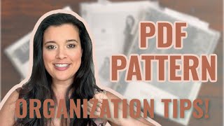 How I Organize My PDF Sewing Patterns!
