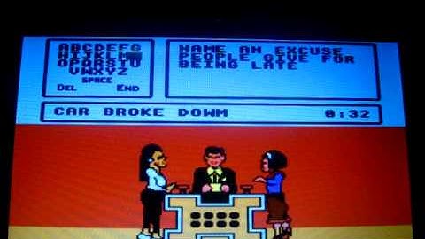 Family Feud NES Gameplay 2 (Second Run)