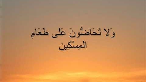 سورة الفجر للقارئ الشيخ محمد نزار الدمشقي