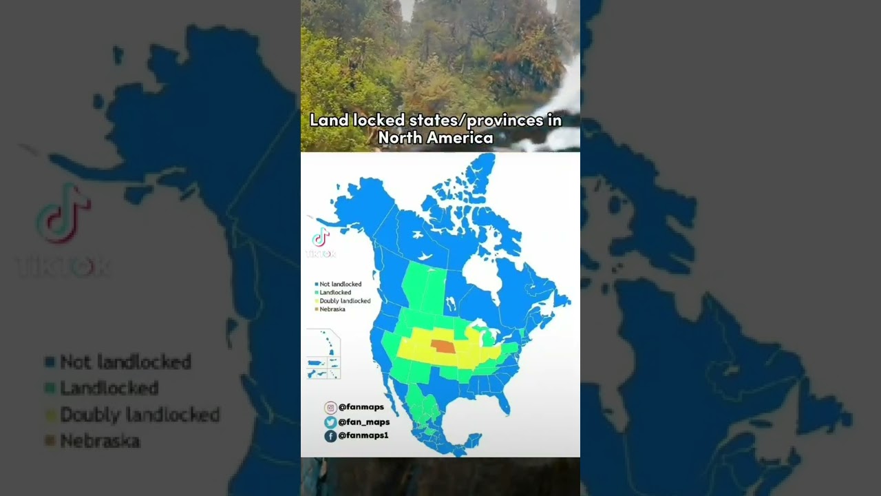 Landlocked states/provinces in North America 