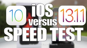 Speed Test : iOS 10.3.3 versus iOS 13.1.1 (the non throttled version)