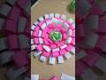 Diy ribbon 🎀🎗️#diy #flowers #papercraft