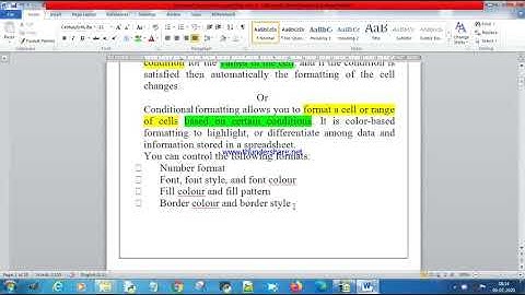 working with conditional formatting in open office calc