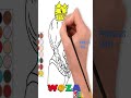 Draw Princess Frog for Kids #shorts