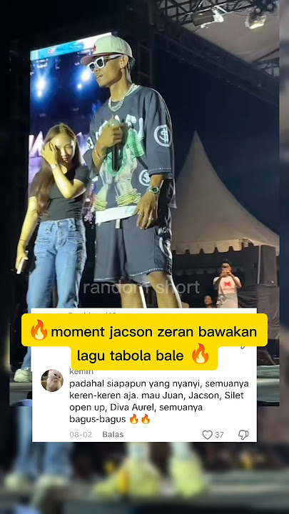 🔥 moment jacson zeran bawakan lagu tabolabale 🔥 #jacsonzeran #konser #viralvideo