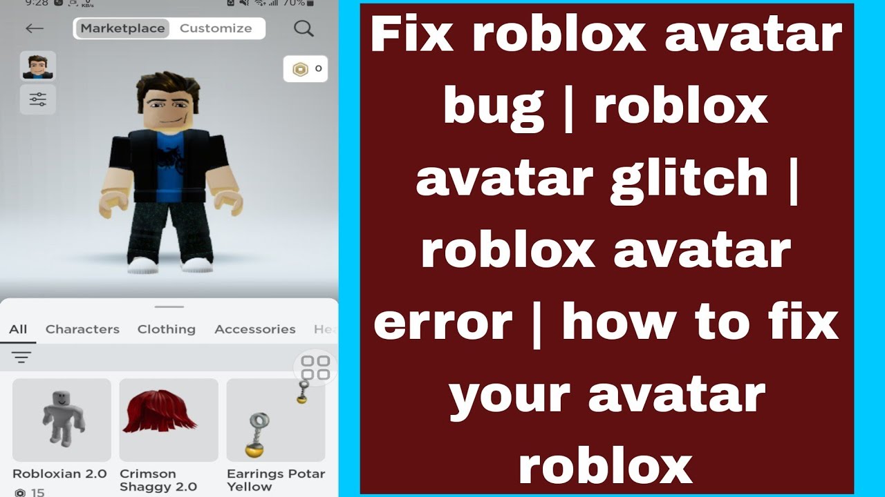 Avatar bug : r/RobloxHelp