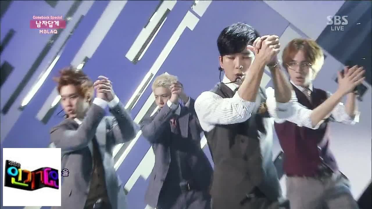 [MBLAQ] Manly @ Popular Inkigayo 140330