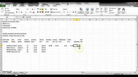 Activity 12 - Teen USA Payroll Register