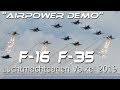 4Kᵁᴴᴰ 4K UHD Luchtmachtdagen 2019 Volkel Airpower Demo F-35 ,F-16, Chinook, Hercules,Cougar