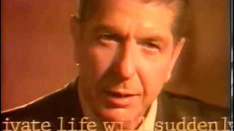Leonard Cohen   The Future Official Music Video