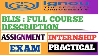 IGNOU BLIS FULL COURSE DESCRIPTION | BLIS FROM IGNOU |  #@LibraryAffairs #ignou #blis #library