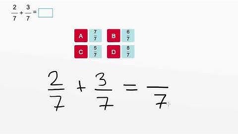 AdaptedMind Math - Add and Subtract Fractions, Question #1
