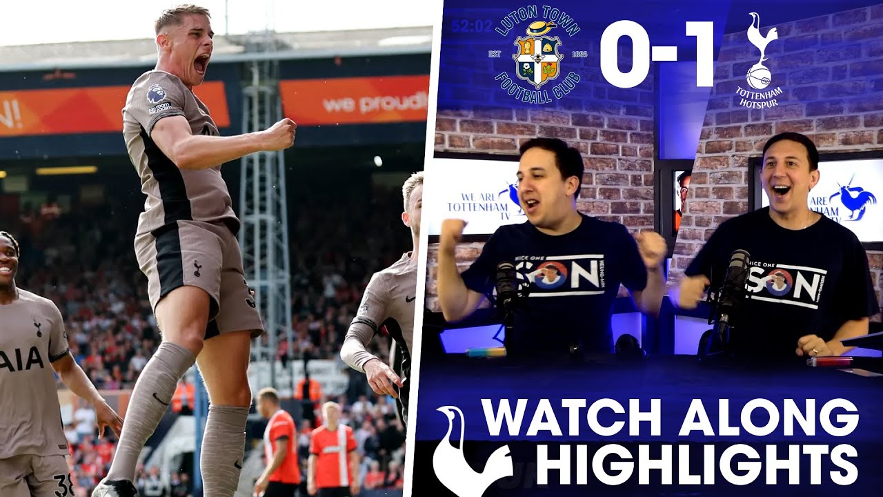 Luton Town 0-1 Tottenham: Micky van de Ven scores as 10-man Spurs