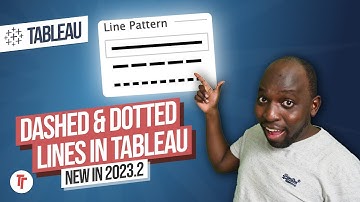 How to do Dashed & Dotted Lines in Tableau | Line Patterns - New in tableau 2023.2