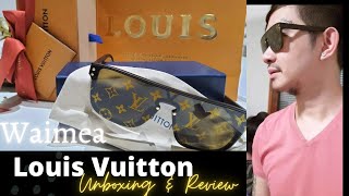 Authentic Louis Vuitton Waimea L Monogram Black Sunglasses Z1583W
