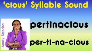 The 'cious' Syllable Sound | Words in Syllables  | Tricky  Sound | Phonics | Learn to Read and Spell