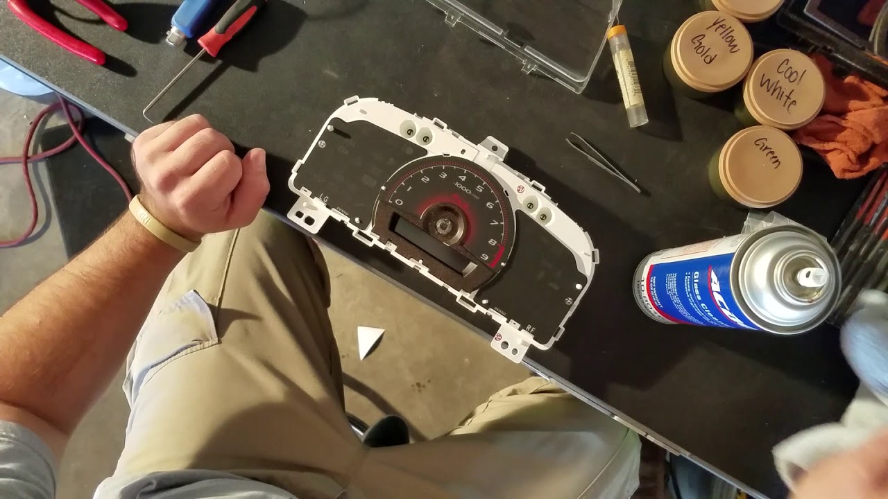 2009 honda civic si gauge cluster pt.2 - YouTube