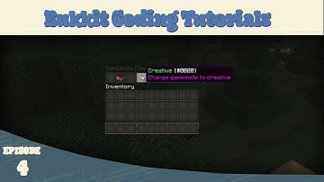 Bukkit Coding : Episode 4 : Inventory Menus