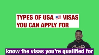 Types of USA Visas You can Apply For