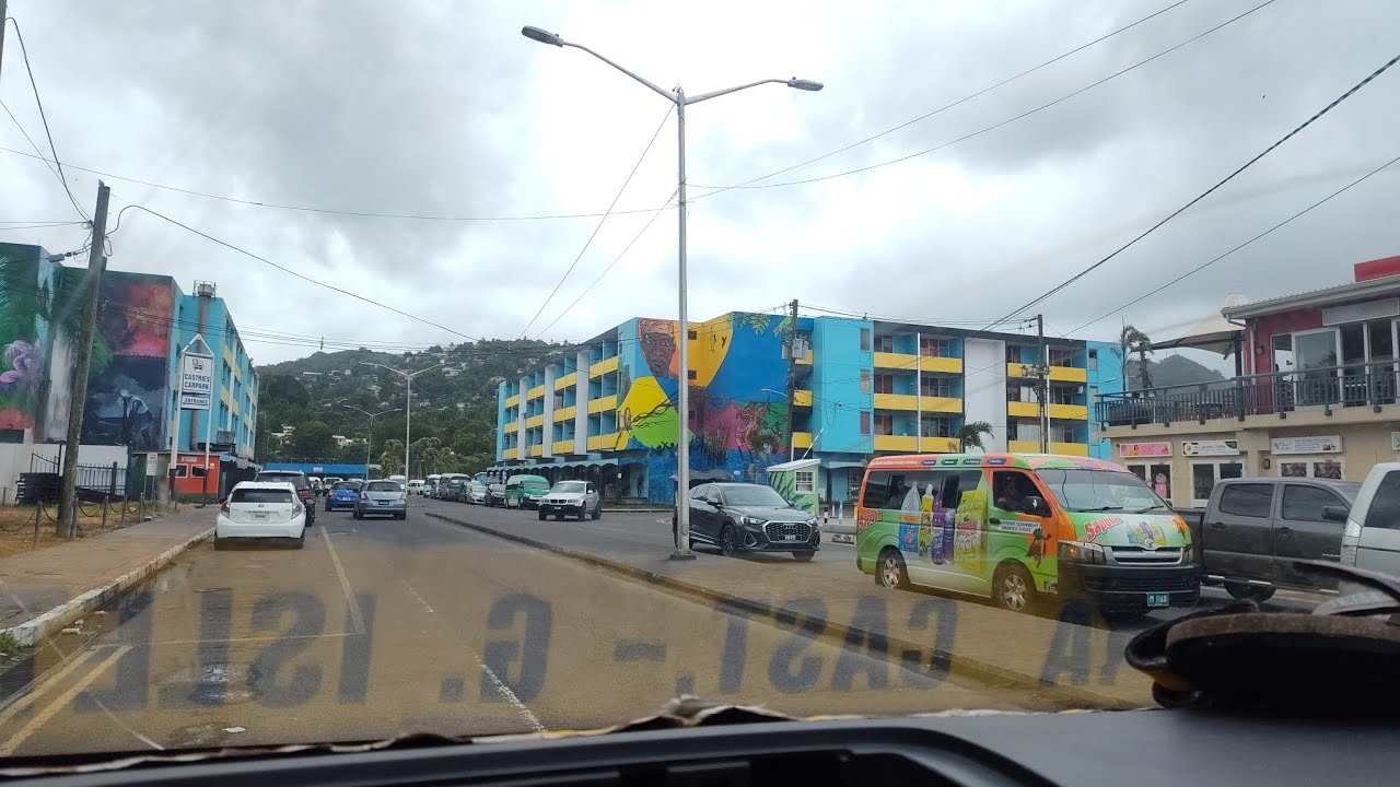 Bus Ride from Rodney to Castries Town before Carnival 2025