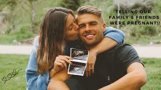 telling our family & friends were PREGNANT !!