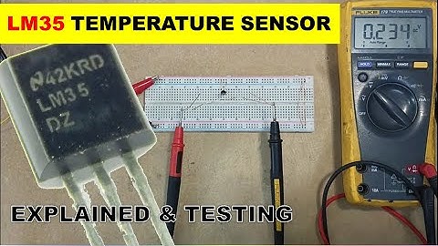 {1044} LM35 Temperature Sensor Explained and testing