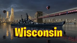 Meet The Wisconsin! Tier 8 American Battleship in World of Warships Legends