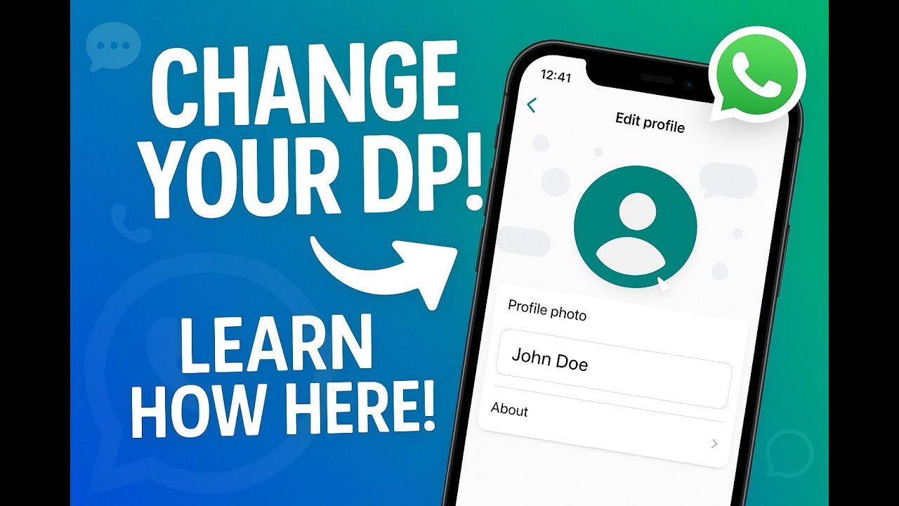 How To Change Dp Or Profile Picture In Whatsapp Youtube