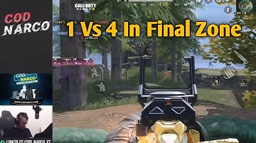 Insane 1 Vs 4 In Final Zone By CoD Narco | CoD Narco Found This Bug In BR @callofdutymobile
