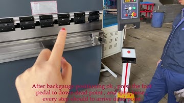 WC67K Series Hydraulic CNC Press Brake Operation Video After you Buy the Press Brake Firstly