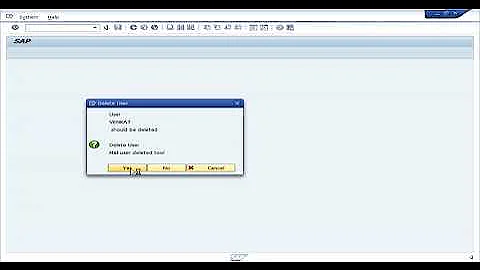 Delete user in SAP - DayDayNews