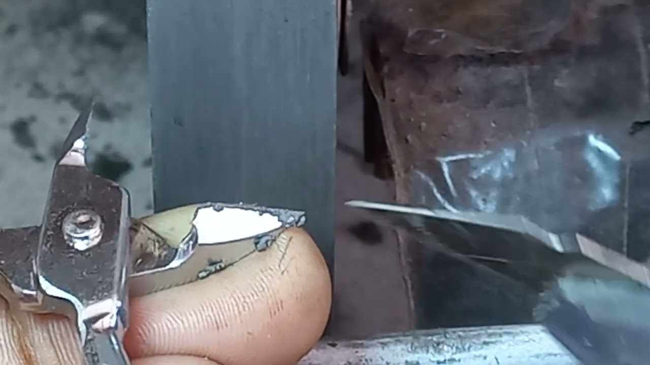 Como chapar o alicate no rebolo... IMPORTANTE,