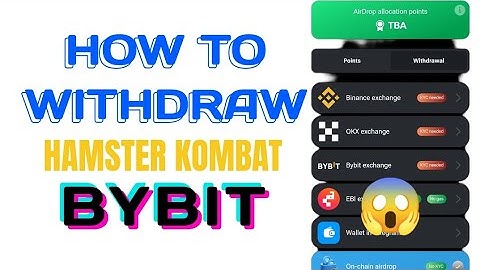HMSTR: How to withdraw Hamster Kombat tokens to bybit exchange (SIMPLE STEPS)