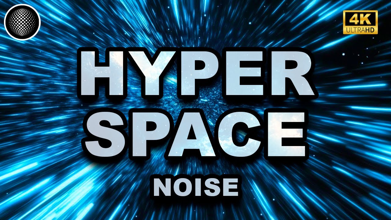 Hyperspace Noise | Color Noise For Sleep | Uninterrupted Sleep | Tinnitus Sound Therapy Dark Screen