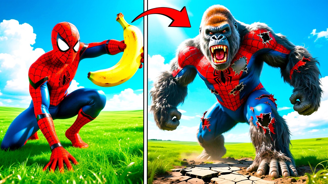 ПРОКАЧАЛ ЧЕЛОВЕКА ПАУКА В КИНГ КОНГА в ГТА 5! ЭВОЛЮЦИЯ ПРОТИВ ВЕНОМА В GTA 5 ОНЛАЙН