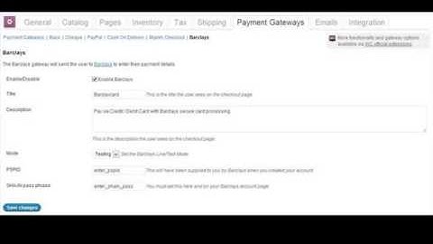 Preview WooCommerce Barclays Payment Gateway