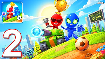 Stickman Party - Gameplay Walkthrough Part 2 - Tournament Mode 1 2 3 4 Players Random MiniGames