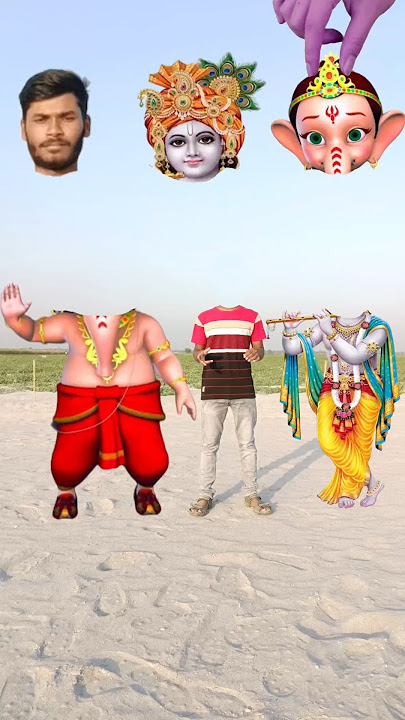 Jai Ganesh Deva 🙏🏻😍 Mahadev Parvati Lord Ganesh wrong head challenge #shorts #ganesh 56789123